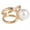 Rose Gold, variant on 1PC Cross Scarf Clip X Shape Brooches Scarves Buckle Shawls Holder Jewe-Silver