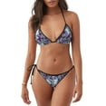 thumbnail image 1 of Lsque Purple Marble Texture Pattern Women Two Piece Swimsuit Sexy Swimwear Halter String Triangle Bikini Sets, 1 of 6