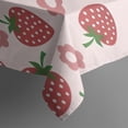 thumbnail image 5 of Strawberry Plants Fruit Flower Square Tablecloth,Waterproof Square Table Cover,Wipeable Spillproof Washable Table Cover for Home Kitchen Party Decor 42"X42"(107x107cm), 5 of 6