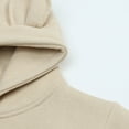 thumbnail image 6 of Hoodies for Girls Beige Pullover Hoodie Long Sleeve Soft Sweatshirts Top Warm Fall Winter Clothes Girls 9-12 Months Clothes, 6 of 8