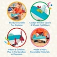 thumbnail image 3 of Battat Airplane Classic Toy Vehicle with Moving Parts, Toddler and Preschool Toys, 3 of 8