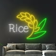 thumbnail image 3 of Handmadetneonsign Rice Neon Sign, Organic Rice Wall Art Decor, Farmer Farmhouse Wall Decor, 3 of 5