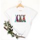 thumbnail image 5 of Mujeres Manga Corta de Verano Tops Día de San Valentín Impreso Cuello Redondo, Camisa de Moda Casual Blusa, 5 of 6