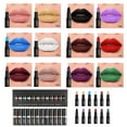 Holiday Makeup Lipstick Velvet 12 Colors Lip Stain Women's Does Not