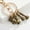 Gold, variant on Metal Keychain European Vintage Chess Metal Keychain Decorative Keychain Retro Chess Keychain Retro Keychain Portable Keychain Backpack Accessory