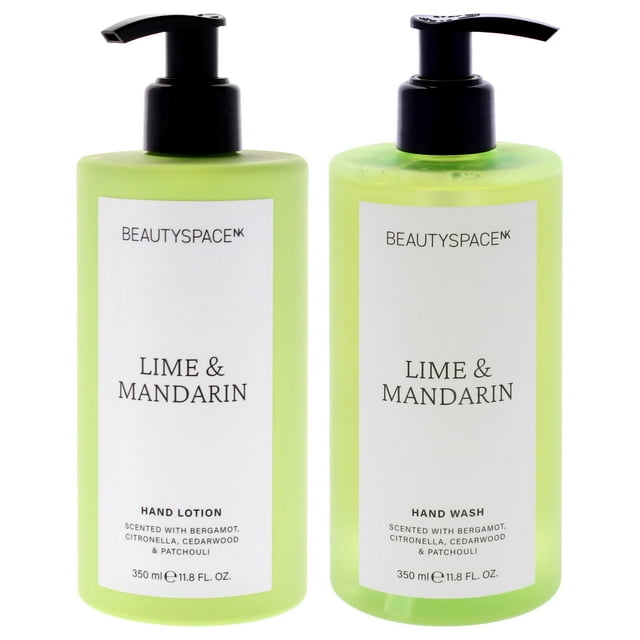 Kit de loción y jabón para manos BeautySpace, 350 ml, lima mandarina