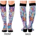 thumbnail image 2 of Coolnut Beautiful Butterfly Compression Socks Women Men Knee High Stockings for Sports, Running, Travel 1Pair Gift, 2 of 7