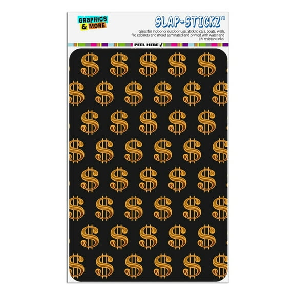 Gold Dollar Sign Money Pattern Home Business Office Sign
