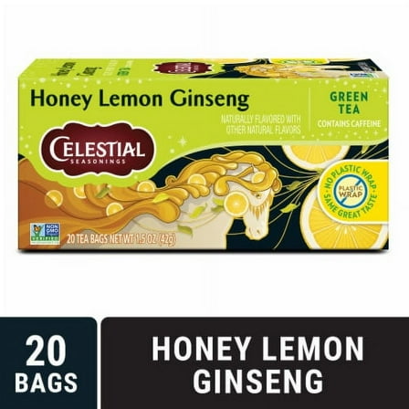 Celestial Seasonings Caffeinated Honey Lemon Ginseng Green Tea