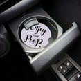 thumbnail image 3 of FMSHPON Simple Word Theme Enjoy Your Poop Set of 6 Car Coaster for Drinks, Absorbent Ceramic Stone Coasters Cup Mat with Cork Base for Home Kitchen Room Coffee Table Bar Decor, 3 of 5