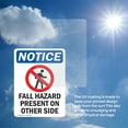 thumbnail image 6 of (2 Pack) Fall Hazard Present Sign With Symbol OSHA Notice Sign 5 Inch X 7 Inch Vinyl Label Decal Sticker Weather Resistant, UV Protected for Workplace, Business, and Construction Site,, 6 of 7