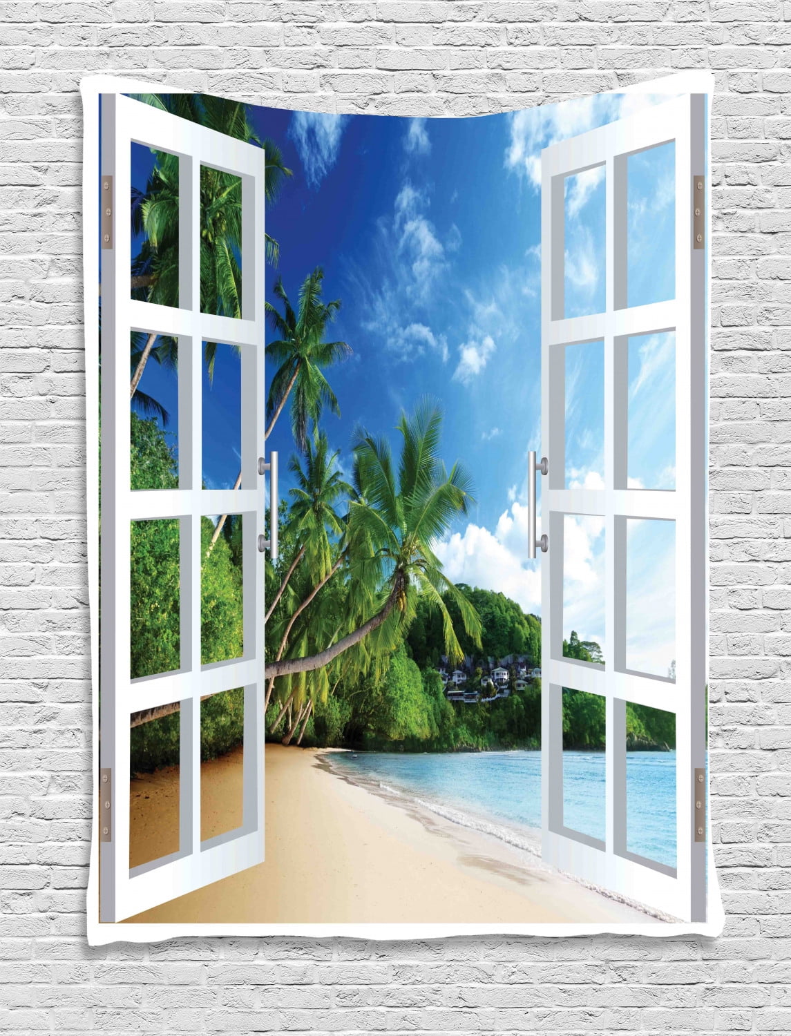 Tropical Tapestry, Lush Greenery Island Vegetation ...