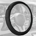 thumbnail image 5 of FH Group FH2002-BLACK Housse de Volant en Cuir Véritable Pleine Fleur de Luxe - Noir, 5 of 5