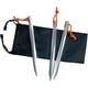 thumbnail image 5 of Ficarrico Tienda al aire libre cielo cortina clavo de tierra aleación de aluminio bolsa de tela conjunto camping camping tres filos tienda de campaña clavo con cuerda, 5 of 7