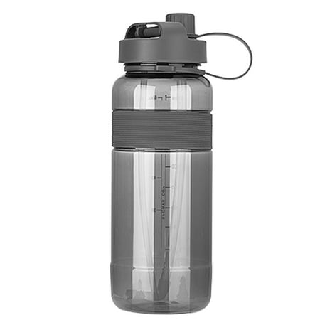 

Reduced！1000ml Water Cup Sport Outdoor Drinking Bottle Reusable With Straw Straps