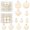 B, variant on JIhuahe 48pcs Flocked Christmas Balls, Plastic Ball Decorations Set for Christmas Tree, Festive Ornaments for Christmas Home Decor,A