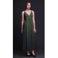 thumbnail image 3 of Bimba Block Printed Adjustable Spaghetti Strap Long Maxi Dress Summer Beachwear-X-Small, 3 of 6