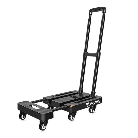 Carrito Plegable Bloosom De Carga 200kg Portátil Diablitos Plegables Negro