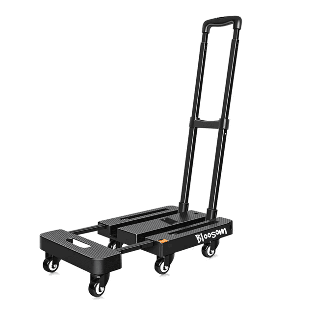 Carrito Plegable Bloosom De Carga 200kg Portátil Diablitos Plegables Negro