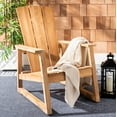 thumbnail image 4 of SAFAVIEH Couture San Juan Brazilian Teak Adirondack Chair, Natural, 4 of 12