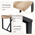 thumbnail image 3 of StnTalk 71" Large Dining Table for 6-8, Industrial Wood Grain Kitchen Table with Thick Tabletop and Metal Frame for Dining Room, 3 of 5