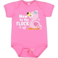 thumbnail image 3 of Inktastic New to the Flock Cute Baby Flamingo Boys or Girls Baby Bodysuit, 3 of 5