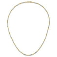 thumbnail image 2 of Diamond2Deal 14k Two-Tone Gold Diamond-Cut Beaded Chain Necklace for Women 18", 2 of 7