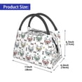 thumbnail image 2 of Balery Cute French Bulldog Bolsa de Aislamiento Portátil – Bolsa de Almuerzo con Forro de Aluminio Mejorado, Funda Impermeable y Fácil de Limpiar para Picnic y Caja de Almuerzo, 2 of 6