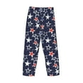 thumbnail image 3 of Fotbe USA Stars Men's Pajama Pants,Sleepwear Pants,Pj Bottoms Drawstring And Pockets-Small, 3 of 7