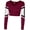 Maroon/White/Black, variant on Chassé Girls' Performance Legacy Bodyliner Maroon/White/Black Youth Large