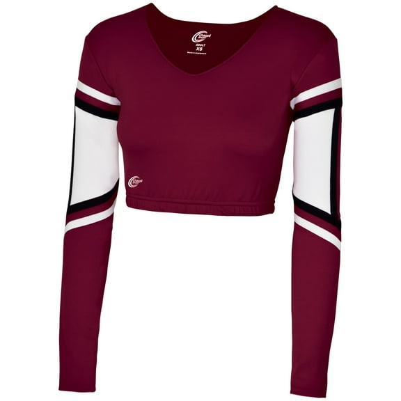 Chassé Girls' Performance Legacy Bodyliner Maroon/White/Black Youth X-Small