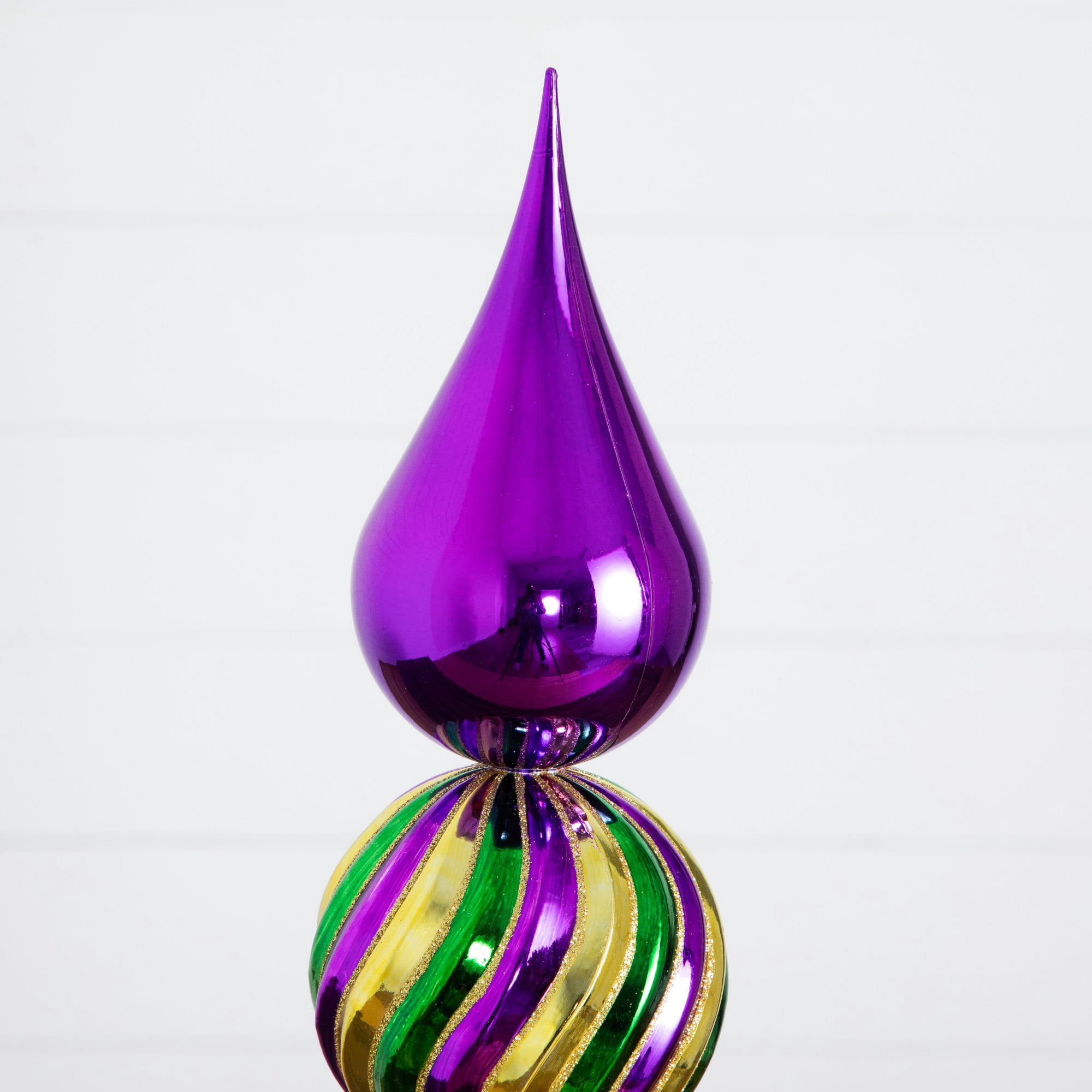 22in. Mardi Gras Finial Table Decor