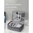 thumbnail image 5 of Multifunctional Digital Bag Data Cable Headphones Hard Drive Power Supply Digital Handbag Electronic Accessory Storage Bag, 5 of 5