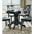 thumbnail image 3 of Bowery Hill Round Pedestal Dining Table in Black, 3 of 3