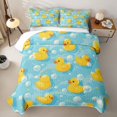 thumbnail image 2 of Erosebridal Cute Duck Bubble Print Twin Quilt Set for Girls Boys, Summer Cartoon Theme Twin Coverlet Set, 2 Pieces, 2 of 7