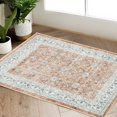 thumbnail image 1 of Rugking Area Rug 3X5 Persian Rug Vintage Indoor Thin Rug Soft Door Mat Orange Print Overdyed Boho Retro Cover Farmhouse Washable Kitchen Bedroom, 1 of 6