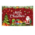 thumbnail image 2 of BKRE Large Merry Banner 71x45 Inch Red Outdoor Sign For Yards Homes Indoor Party And Photo Booth, 2 of 7