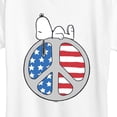 thumbnail image 3 of Peanuts - Snoopy Chill Peace Flag Short Sleeve Graphic T-Shirt, 3 of 6