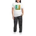 thumbnail image 5 of CafePress - Irelandmaptshirt2 Women's Light Pajamas - Women's Short Sleeve Print T-Shirt and Pants Light Cotton Pajama Set, 5 of 7