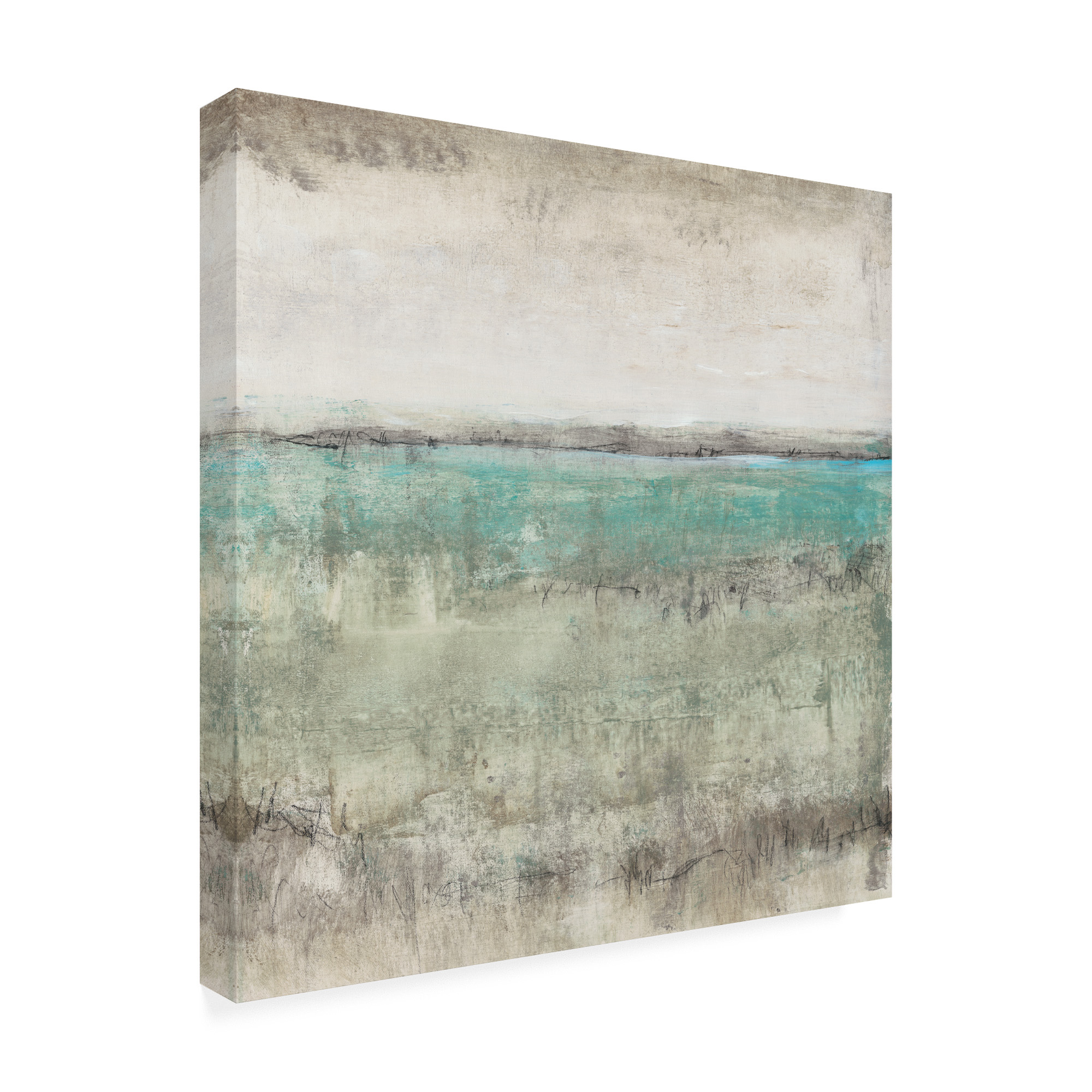 Trademark Fine Art 'Aqua Horizon I' Canvas Art by Tim OToole