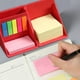 thumbnail image 5 of Aparatos de cocina, accesorios de cocina, utensilios de cocina, bloc de notas con 5 tiras de colores, papel adhesivo para mensajes, bloque giratorio, plegable, caja de almacenamiento para notas adhesi, 5 of 7