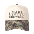 thumbnail image 2 of MAKE heaven CROWDED Letter Embroidered Color Block Trucker Hat Unisex Adjustable Cotton Breathable Fashion Cap for Travel Daily Wear, 2 of 11