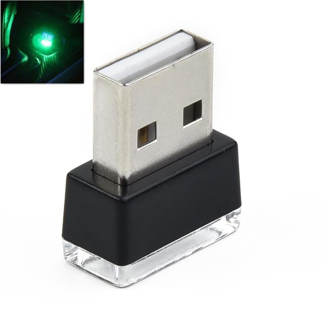 1Pcs Lampe Intérieure de Voiture Usb Led Néon Ambiance Ampoule Accessoires