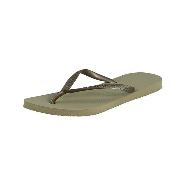 Havaianas Women s Slim Sand Grey Light Gold Rubber Sandal 6W Walmart