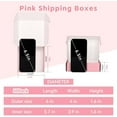 thumbnail image 2 of Pink Shipping Boxes for Small Business 6x4x1.6, 50 Pack Corrugated Cardboard Boxes for Shipping Packing, Pink Gift, 2 of 7