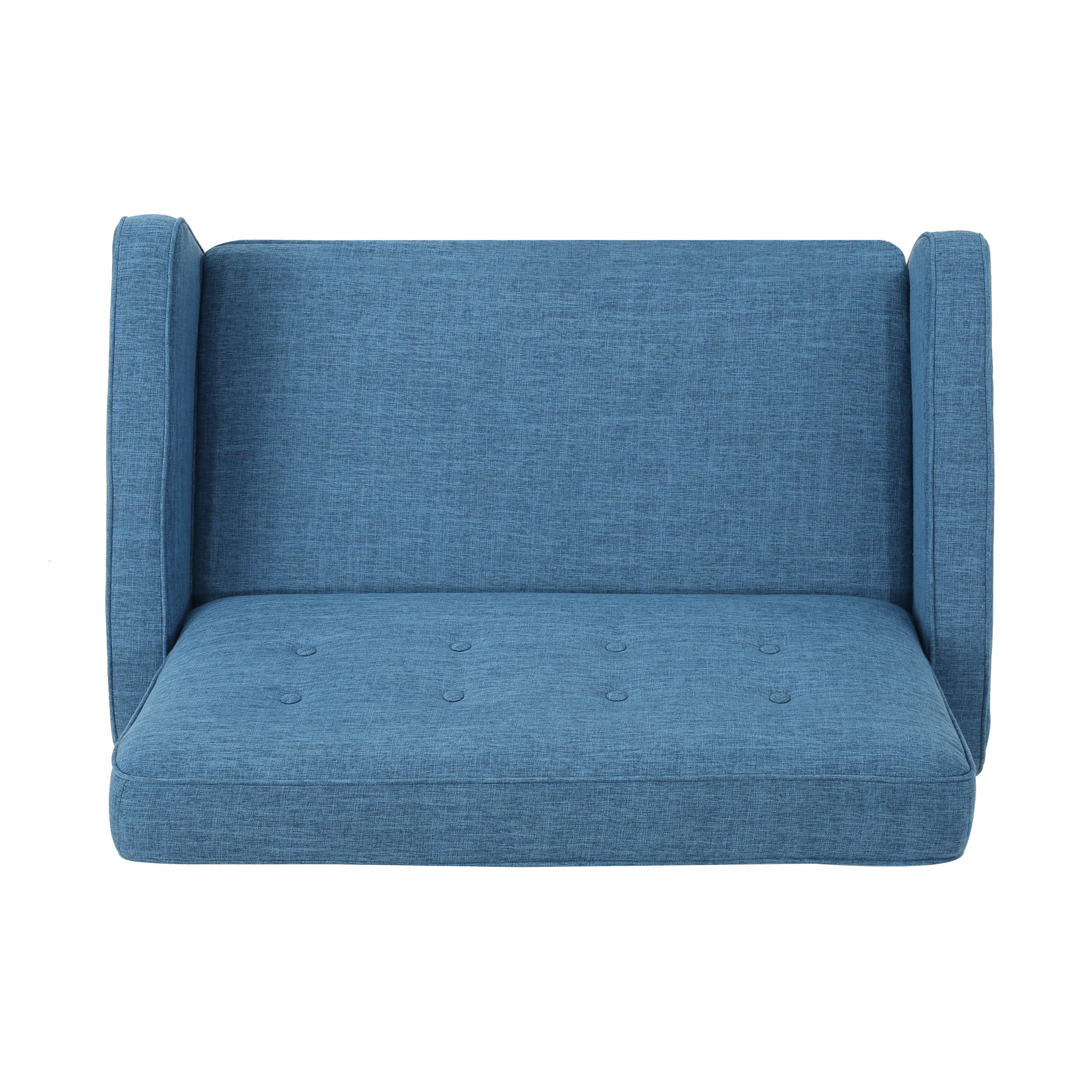 Noble House Callico Recliner Fabric Loveseat, Blue