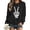 Black, variant on Women Halloween Rhinestone Skeleton Peace Hand Print Crewneck Sweatshirt, Casual Long Sleeve Loose Fit Sparkly Graphic Pullover Top Soft Sweater for Daily Holiday Wear(White,XXL)