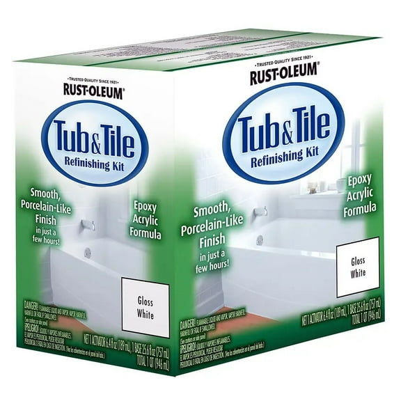 1 Qt Rust-Oleum Brands 7860519 White Specialty Tub And Tile Refinishing Kit