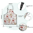thumbnail image 7 of Red Christmas Gingerbread Man Pattern Kids Aprons for Girls and Boys,Adjustable Neck Strap Toddler Aprons for Kids Cooking Baking, 7 of 7