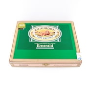 La Aurora Tubos Doble Figurado Emerald Empty Wood Cigar Box 10" x 8" x 1.5"